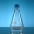 Erlenmeyer Flask, Screw Cap, Borosilicate Glass