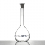 Volumetric Flask, Class B, PE Stopper, Borosilicate Glass