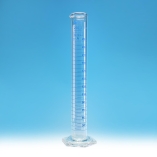 Measuring Cylinder, Class A, Hexagonal Base, Batch Certificate, Capacity 10ml, Durable And Reusable, Borosilicate Glass 3.3