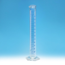 Measuring Cylinder, Class A, Hexagonal Base, Batch Certificate, Capacity 10ml, Durable And Reusable, Borosilicate Glass 3.3