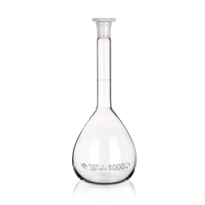 Flask, Volumetric Flask, Class A, Plastic Stopper