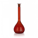 Flasks, Volumetric, Class A, Amber, Plastic Stopper, Borosilicate Glass 3.3
