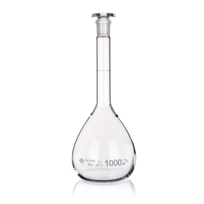 Jointed Glassware, Flask, Volumetric Flask, Clear, Class A, Glass Stopper, Capacity 25ml, Borosilicate Glass 3.3