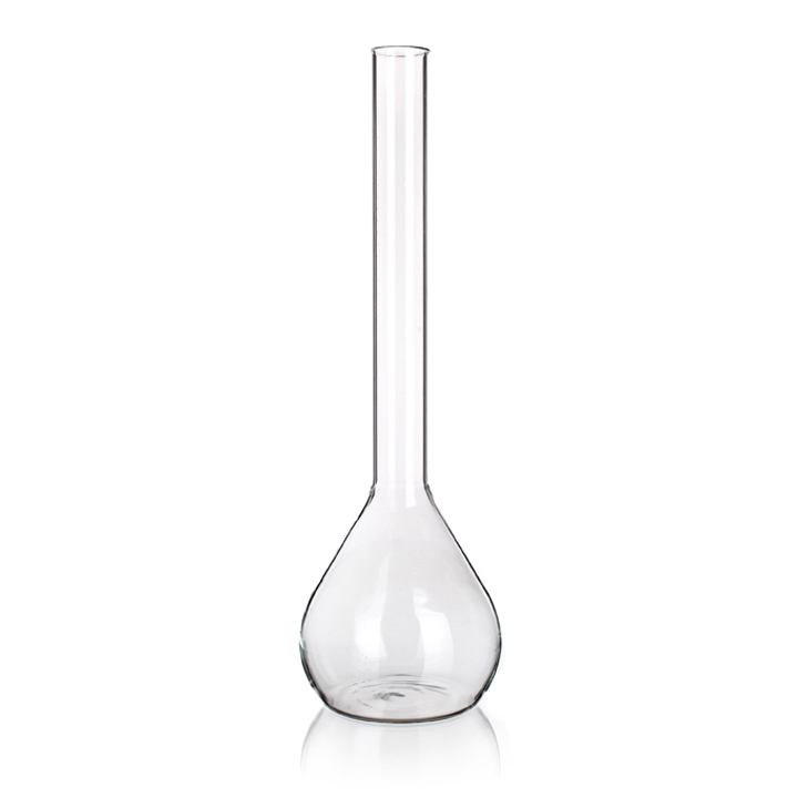 Flask, Volumetric Flask, Divided Neck, Capacity 100 + 10ml, Borosilicate Glass