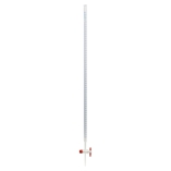 Burette, Straight Bore With PTFE Stopcock, Class B, 50ml, Borosilicate Glass, Glassco