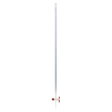 Burette, Straight Bore With PTFE Stopcock, Class B, 50ml, Borosilicate Glass, Glassco