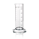 Measuring Cylinder, Low Form, Class B, White Graduations, Hexagonal Base, Borosilicate Glass