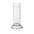 Measuring Cylinder, Low Form, Class B, White Graduations, Hexagonal Base, Borosilicate Glass