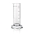 Measuring Cylinder, Low Form, Class B, White Graduations, Hexagonal Base, Capacity 100ml, Tolerance 2ml, Divisions 2ml, Outer Diameter Top 41mm, Height 170mm