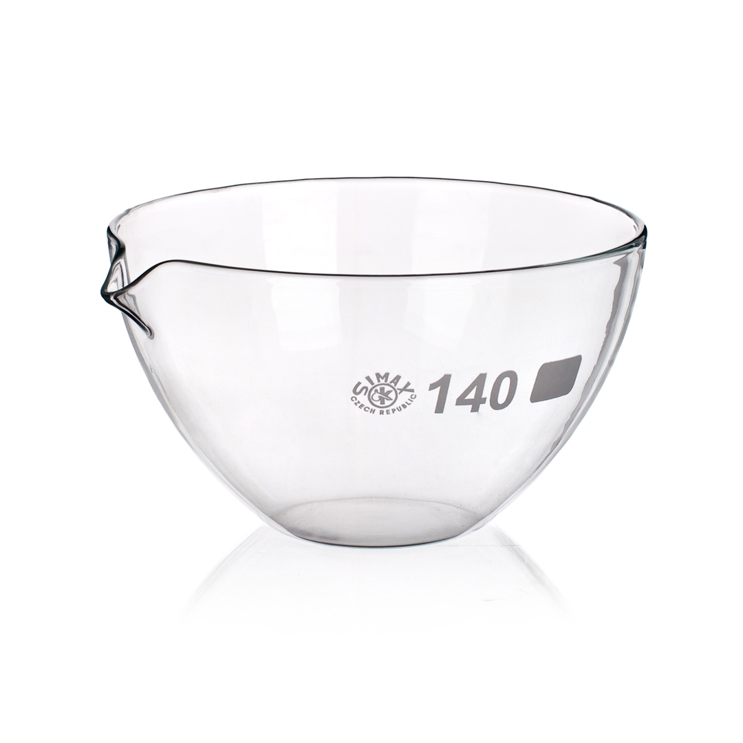 Evaporating Dishes, Flat Bottom, Spouted, Capacity 45ml, Outer Diameter Top 60mm, Outer Diameter Bottom 30mm, Height 30mm