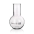 Flask, Flat Bottom, Wide Neck, With Rim, Capacity 1000ml, Outer Diameter 131mm, Outer Diameter Top 50mm, Height 200mm