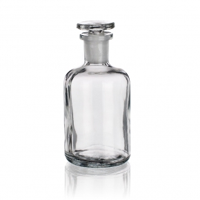 Reagent Bottle, Clear, Narrow Mouth, Glass Stopper, Soda-Lime Glass, 50ml