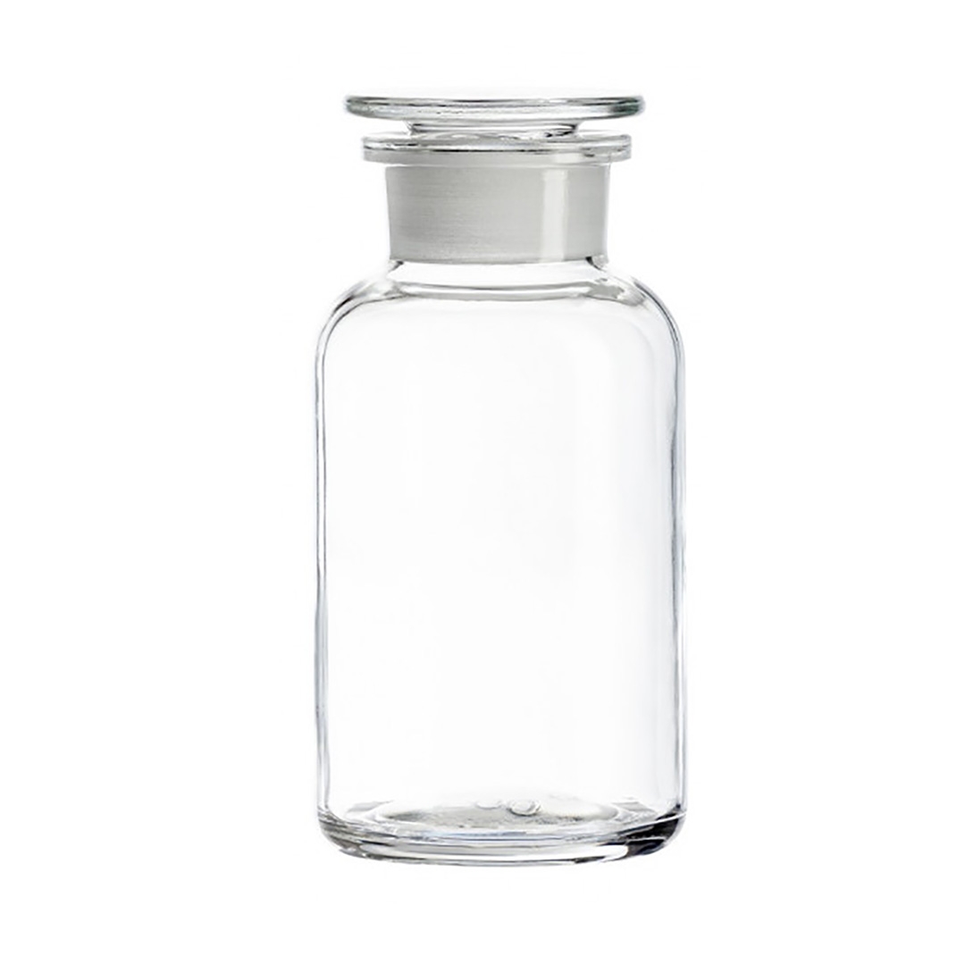 Bottle, Reagent Bottle, Clear, Wide Mouth, Glass Stopper, Capacity 5000ml, Soda Glass