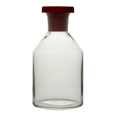 Reagent Bottles, Clear, Capacity 250ml, Narrow Mouth, Plastic Stopper