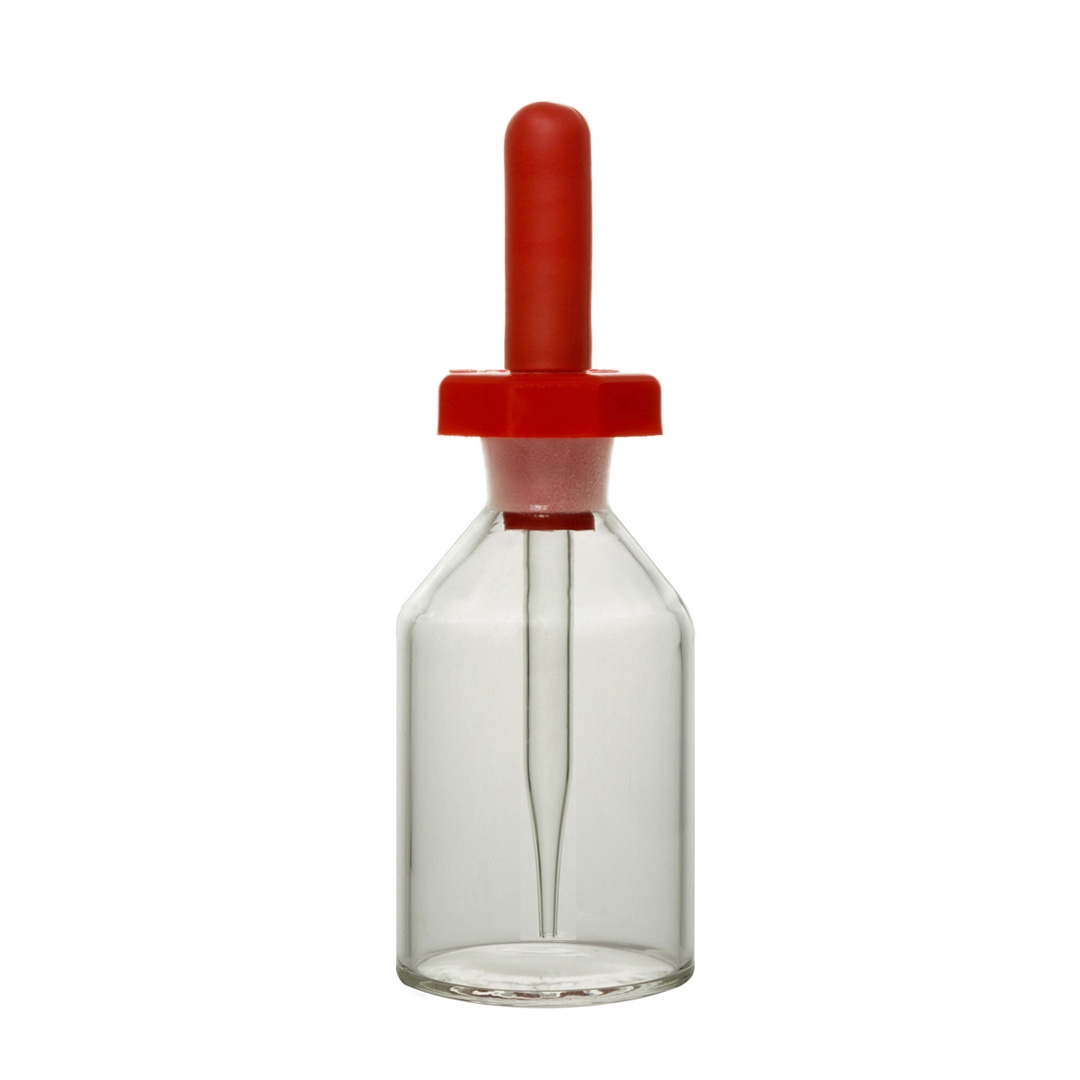 Bottle, Dropping Bottle, Clear, Complete With Dropper, Capacity 100ml, Glass