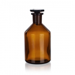 Bottle, Reagent Bottle, Amber, Narrow Mouth, Soda Glass, Borosilicate Glass