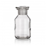 Bottle, Reagent Bottle, Clear, Wide Mouth, Glass Stopper, Soda Glass