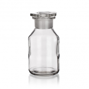 Reagent Bottle, Wide Mouth, Glass Stopper, Capacity 50ml, Outer Diameter 51.5mm, Height 95mm, Joint Size 29/22