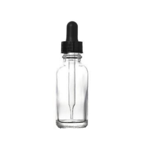 Bottle, Dropping Bottle, Clear, Black Dropper, Capacity 10ml, Glass