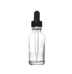Dropping Bottle, Clear, Capacity 5ml, Complete With Dropper, Glass