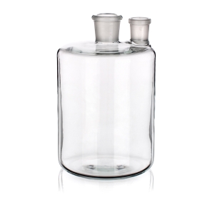 Bottle, Woulff Bottle, Two Neck, Capacity 2000ml, Borosilicate Glass 3.3