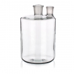 Woulff Bottle, Two Neck, Borosilicate Glass