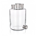 Woulff Bottle, Three Neck, Outlet, Borosilicate Glass