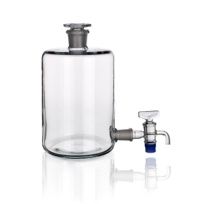 Bottle, Woulff Bottle, Ground Joint and Outlet, Capacity 15000ml, Borosilicate Glass 3.3