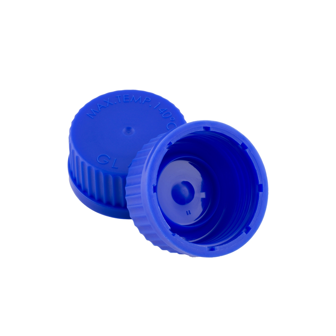 Blue Screw Cap, Colour Blue, Thread Size 32