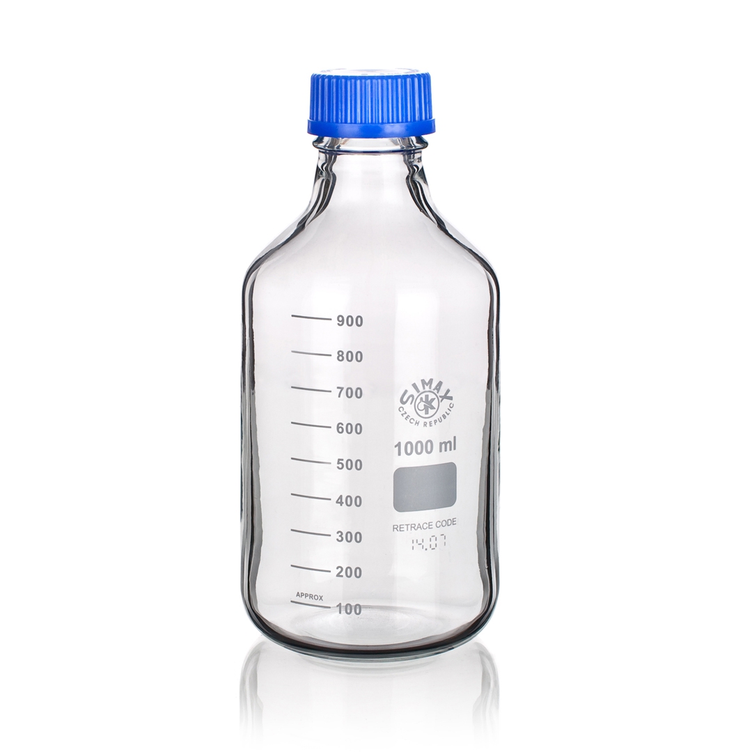Reagent Bottle -1/+1.5 Bar, Capacity 2000ml, Thread Size 45, Outer Diameter 136mm, Height 260mm