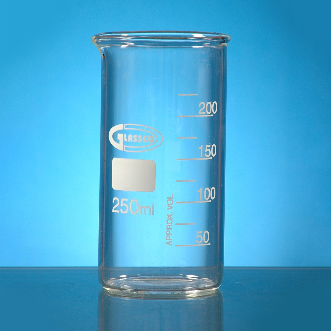 Beaker, Tall Form Beaker, With Spout , Clear, Capacity: 600ml, Diameter: 80mm, Borosilicate Glass 3.3