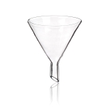 Funnel, Filling, Short Oblique Stem, Borosilicate Glass