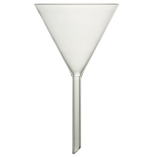 Glassco Plain Filter Funnel, Short Stem, Angled Tip, OD 75mm, Borosilicate Glass