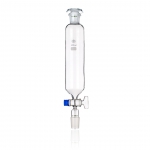 Funnel, Separatory, Cylindrical, Glass Stopper, No Graduations, Borosilicate Glass