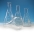 Flask, Conical Flask, Vertical Baffles, Capacity 250ml, Borosilicate Glass, Durable And Reusable, Borosilicate Glass 3.3