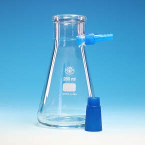 Flask, Filtering Flask, Plastic Side Hose, Borosilicate Glass