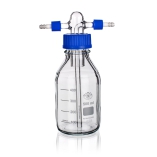 Dreschel Bottle, Complete, Cap, Capacity 500ml, Thread Size 45, Outer Diameter 86mm, Height 176mm