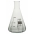 Flask, Conical Flask, Vertical Baffles, Capacity 500ml, Borosilicate Glass