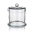 Specimen Jar, Footed, Loose Lid, Borosilicate Glass