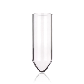 Tube, Centrifuge Tube, Conical, Without Rim, Clear, Simax, Outer Diameter 17mm, Length 98mm, Wall Thickness 1.8mm, Borosilicate Glass 3.3