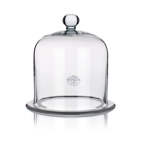 Bell Jar, Ground Flange, Knob, Outer Diameter 150mm, Height 250mm, Borosilicate Glass 3.3