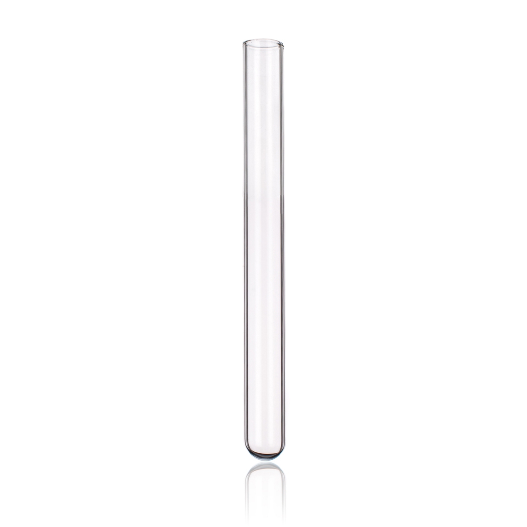 Test Tubes, Without Rim, Outer Diameter 24mm, Length 150mm, Wall 1.2mm