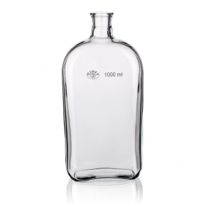 Culture Flasks, Roux, Side Conical Neck, Capacity 450ml, Length 95mm, Length 42mm, Height 195mm, Joint Size 24/20