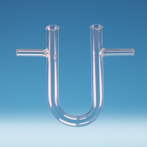 Tube, Absorption Tube, U-Form With Side Arms, Borosilicate Glass 3.3