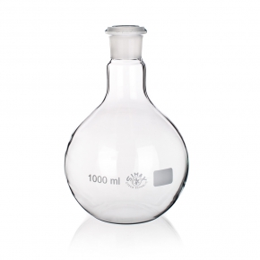Flask, Flat Bottom, Jointed, Capacity 50ml, Outer Diameter 51mm, Height 100mm, Joint Size 19/26