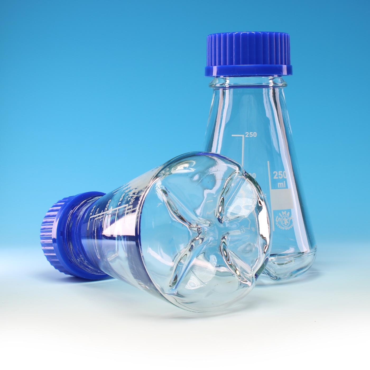 Flask, Conical Flask, Baffled, Capacity 250ml, Durable And Reusable, Borosilicate Glass