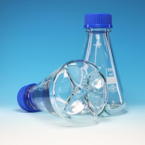 Flask, Conical Flask, Baffled, Capacity 500ml, Durable And Reusable, Borosilicate Glass