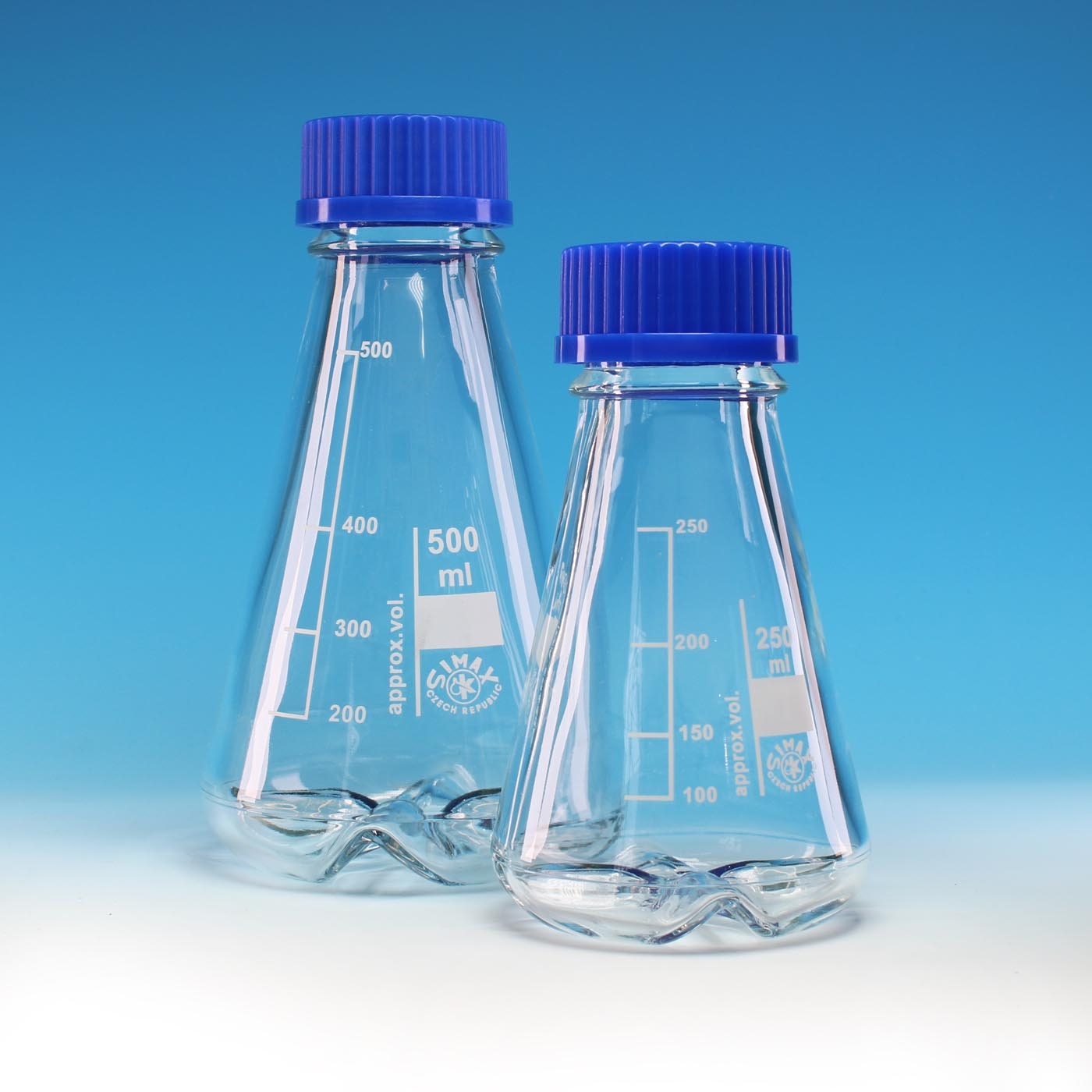 Flask, Conical Flask, Baffled, Capacity 1000ml, Durable And Reusable, Borosilicate Glass