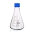Flask, Erlenmeyer, With Screw Cap, Capacity 100ml, Thread Size GL25, Outer Diameter Bottom 64mm, Height 100mm