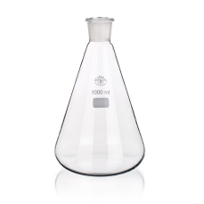 Flask, Conical, Jointed, Capacity 250ml, Outer Diameter 85mm, Height 140mm, Joint Size 14/23